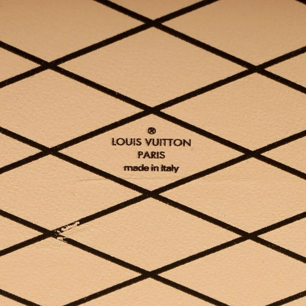 Louis Vuitton Leather Floral Petite Malle Bag